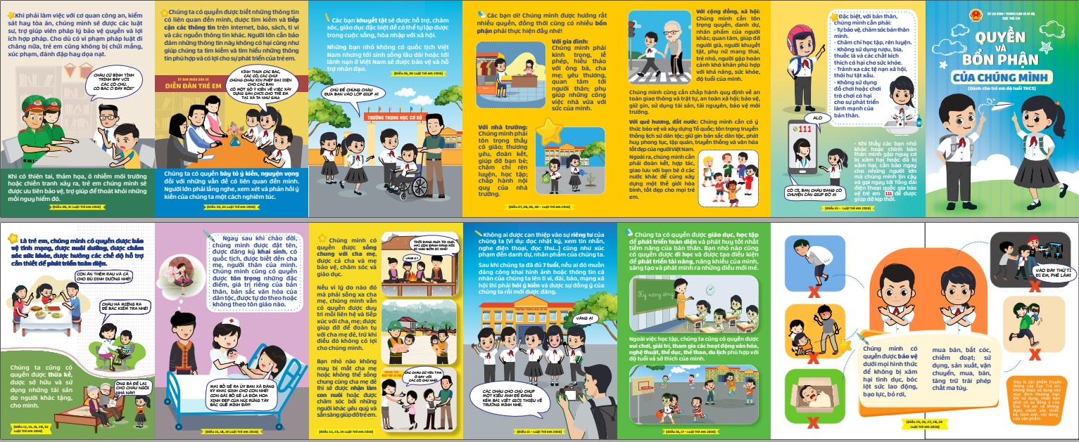 Tờ gấp Quyền và bổn phận của trẻ em (THCS)
