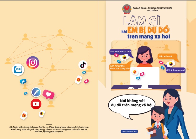Sách mỏng: Làm gì khi em bị dụ dỗ trên mạng xã hội